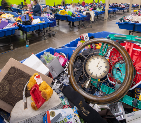 Goodwill outlet store bins