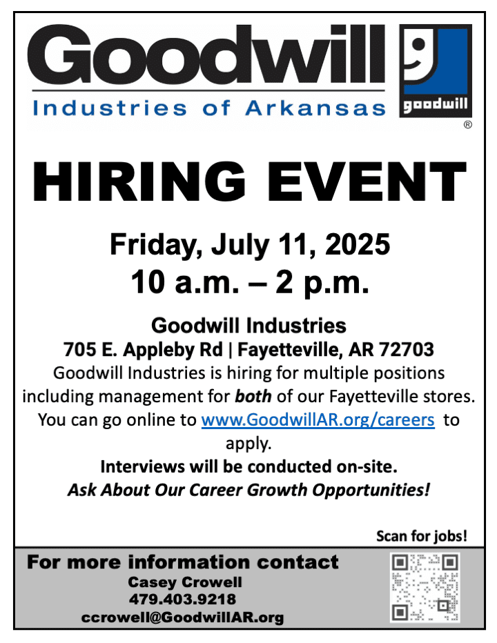 Hiring event flyer 2025 july 11 fayetteville college and mlk