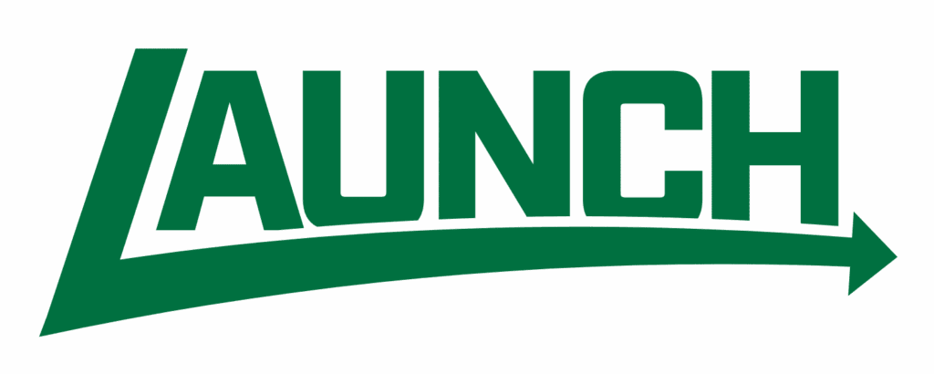 Launch logo green