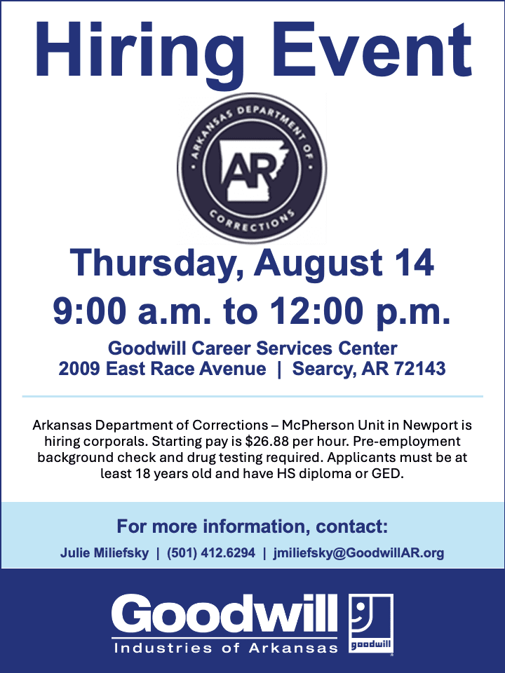 Searcy adc mcpherson 8. 14. 2025