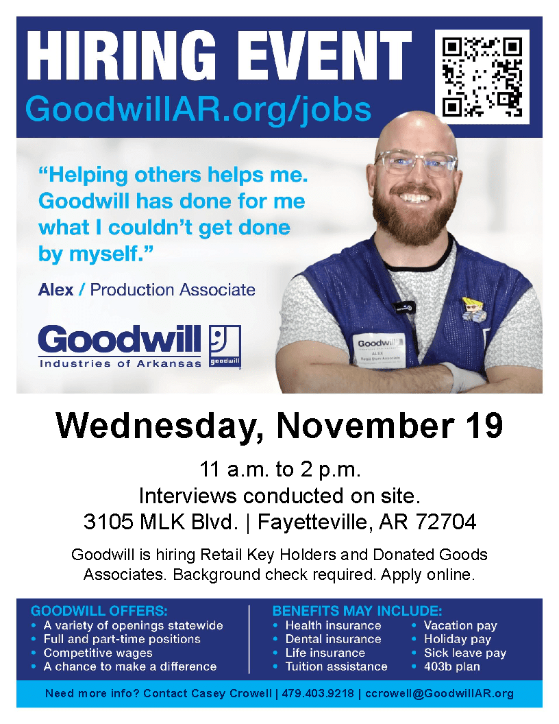 Fayetteville mlk hiring event november 19th