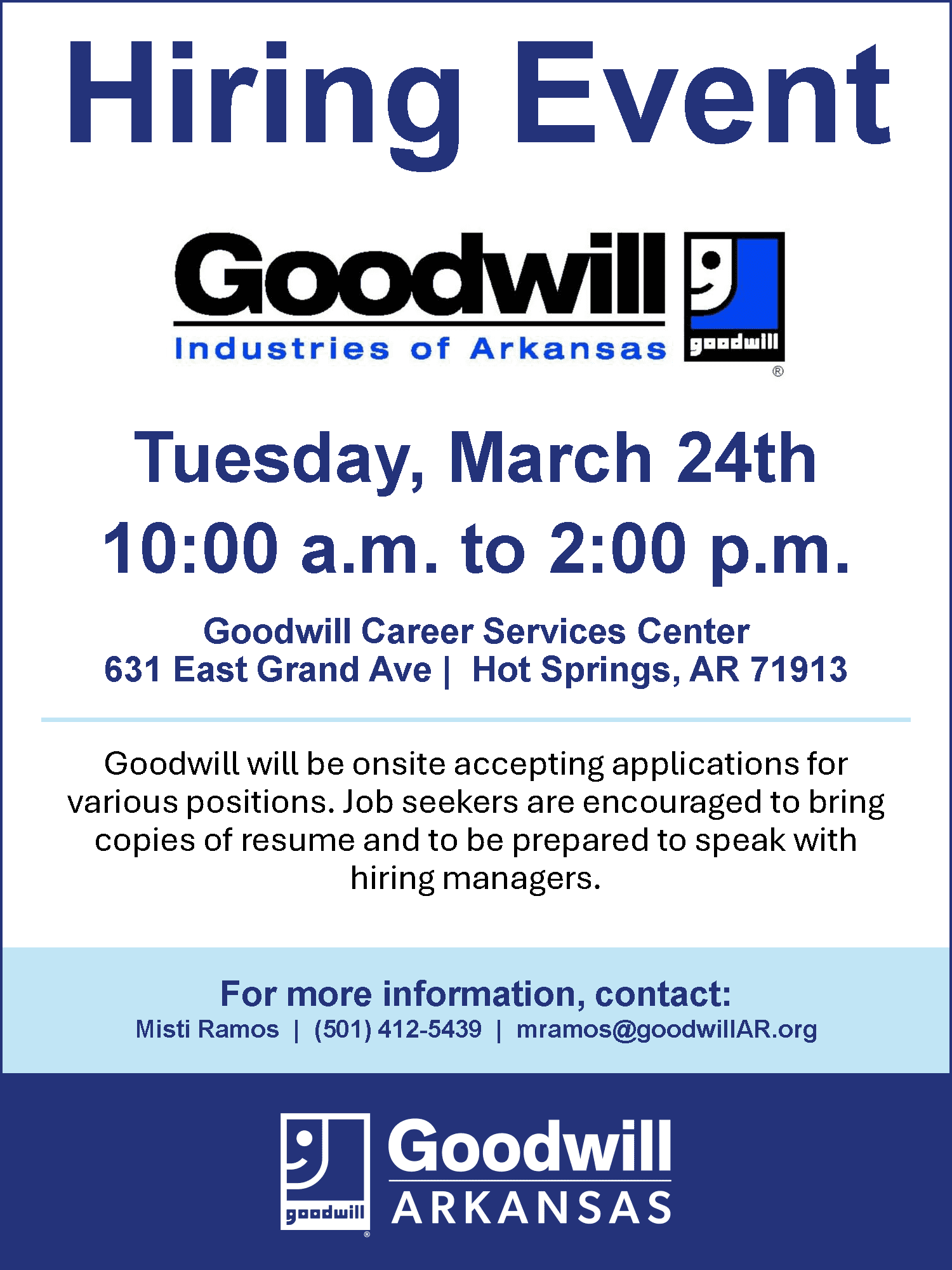 Hiring event flyer template 1