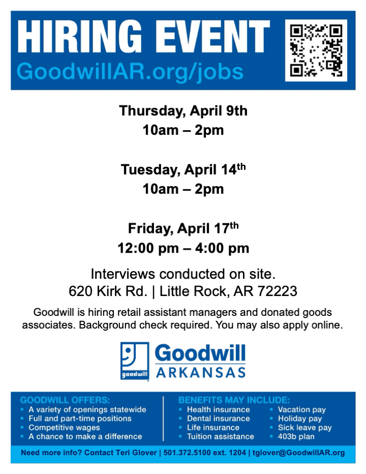 Hiring event chenal 4. 91417. 26